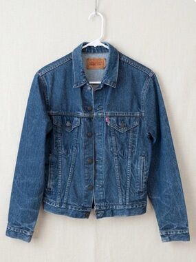 Vintage Levi Straus & Co. Blue Denim Trucker Jacket - Jean Jacket - Youth